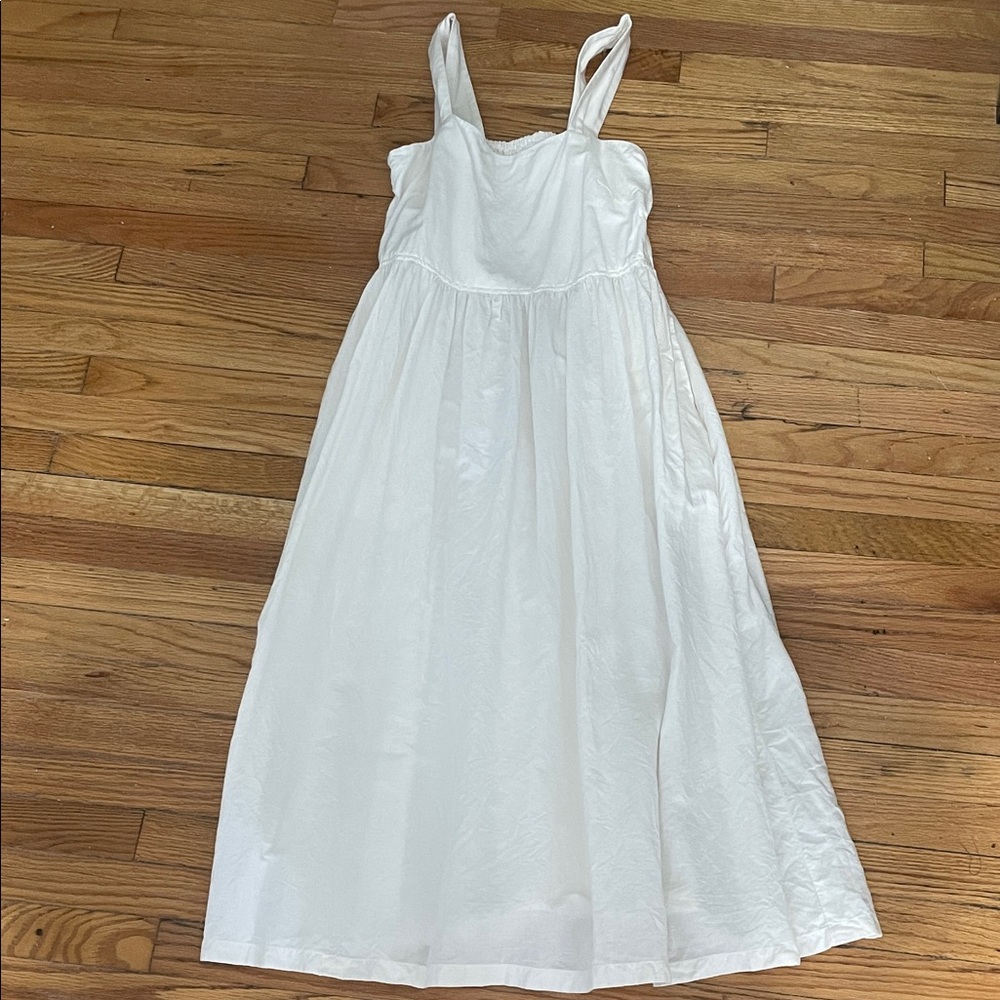 Uniqlo White Midi Sundress